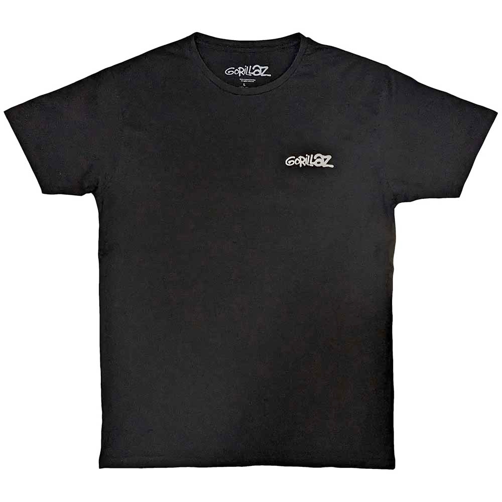 Gorillaz - Pocket Spray George Group Heren Tshirt - Zwart